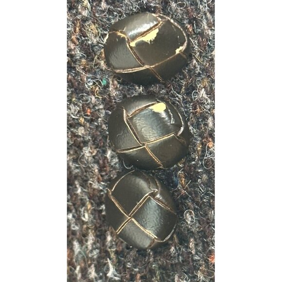 Vintage Harris Tweed Wool Blazer Mens Sport Coat Two Button Jacket Brown 42 T - Picture 12 of 16